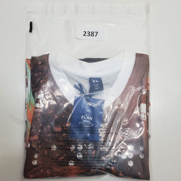 FLAN LABS Rocket Soccer Jersey Mens XL Graphics Breathable Lightweight NWT - Picture 11 of 11